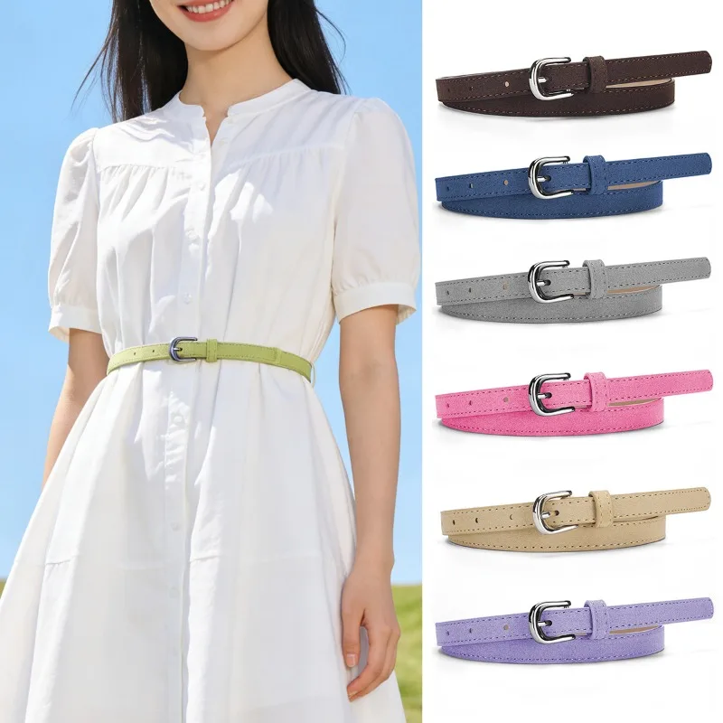 Chic Minimalist Women's Leather Belt - Versatile Accessory