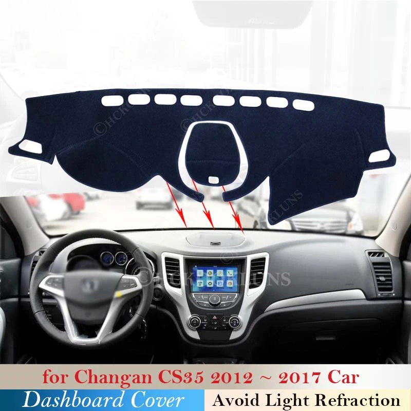 

Полиэфир для Changan CS35 2012 ~ 2017 автомобильные аксессуары приборная панель солнцезащитный ковер с защитой от УФ-излучения защитная накладка на приборную панель 2016 2015
