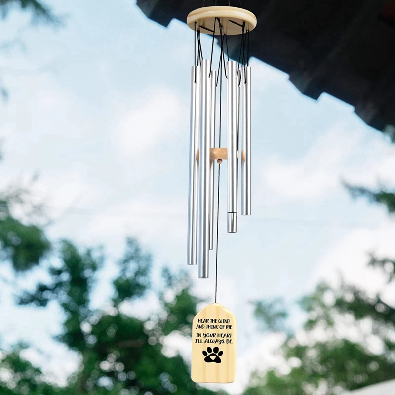 Personalized Pet Wind Chimes, Custom Pet Loss Wind Chime Pet Memorial Gift Bereavement Gift Sympathy Gift 5
