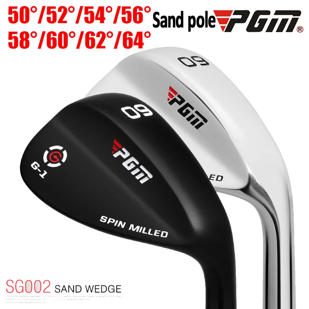 PGM SG002 Golf Sand Wedges Clubs with Easy Distance, 50, 52, 54, 56, 58, 60, 62, 64 Degrees, Silver