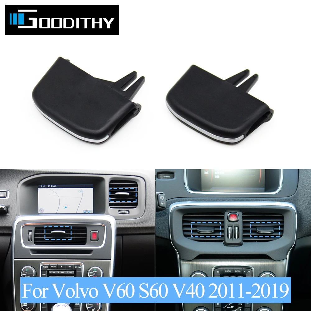 ​Car Dashboard Air Conditioner AC Vent Grille Outlet Tab Clip Slider Repair Kit For Volvo V60 S60 V40 2011-2019