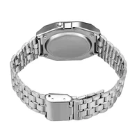F91W Steel Strap Watches Women Watch Men Business Clock Multifunction LED Digtal Sports Wrist Watch Electronic Clock Electron wi 2