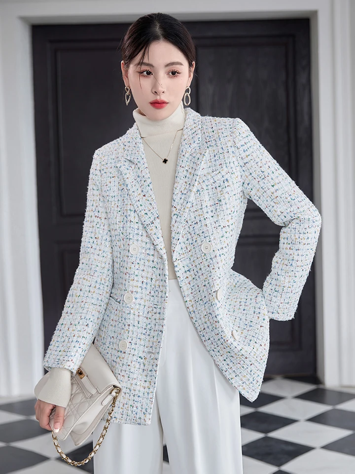 2025SS✨Lisière Bisentino Tweed Jacket mens-brown-tweed-pane-jacket-