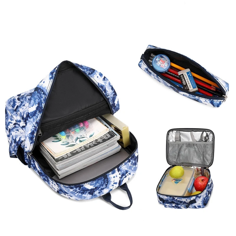 Teenage School Backpack Bag Set Lightweight Fashion Girls Women Kids School Bags College Bookbag Fits 14 Inch Laptop Bag 4
