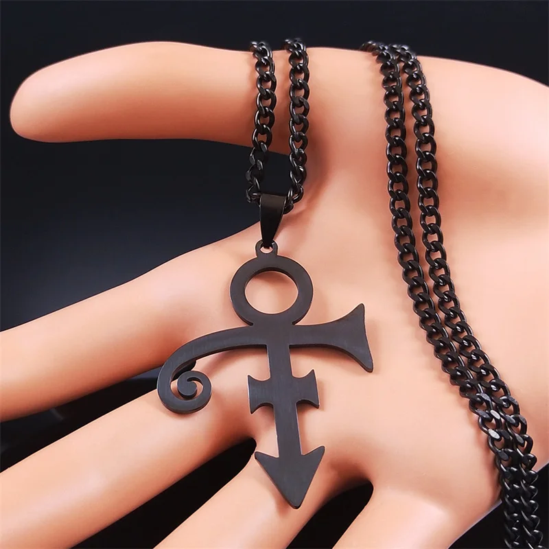 ★MIDNIGHT MOMENT.★ love symbol necklace silver Amazon.com: Stainless Steel Prince Symbol Necklace Love