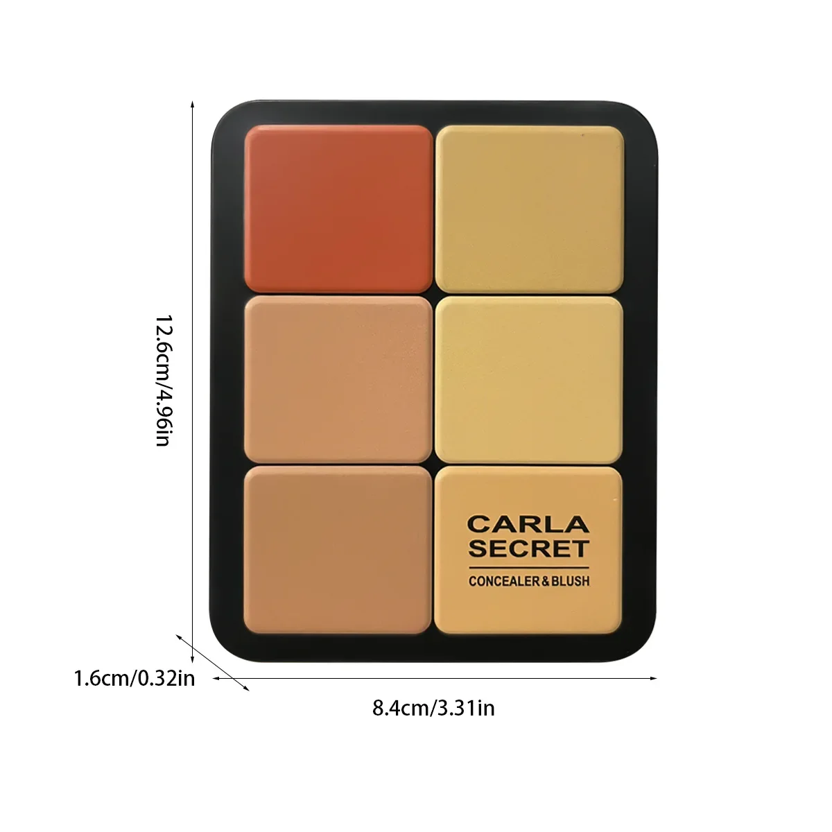 12 Colors Highlight Blush Concealer Makeup Palette Shimmer Matte Long-Lasting Easy Makeup Rouge Compact Blush for Dark Skin 6