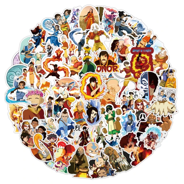 Avatar The Last Airbender Anime Stickers: 10/30/50pcs Stickers Collection