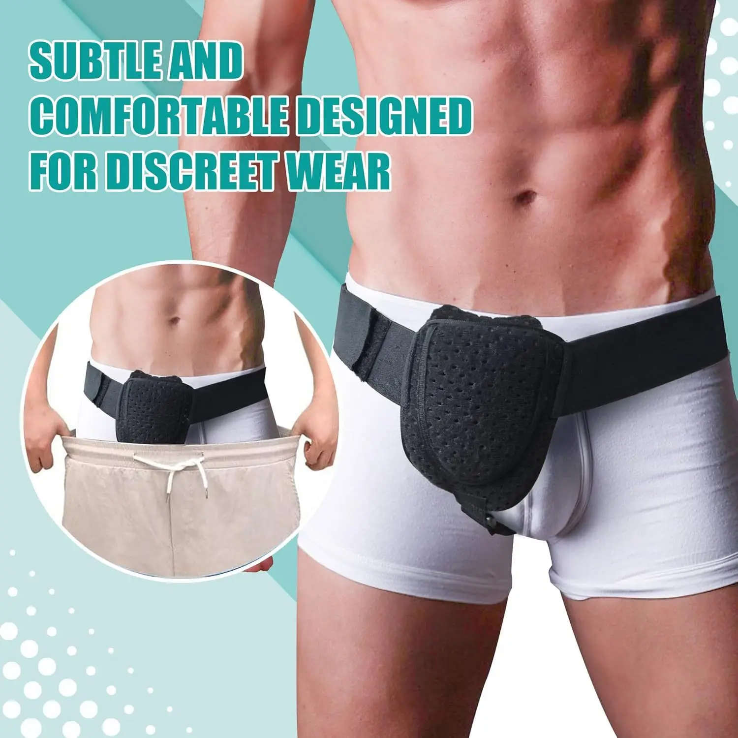 Adult Hernia Belt Unilateral/Bilateral Inguinal Protection Small Bowel Unisex Hernia Care Belt