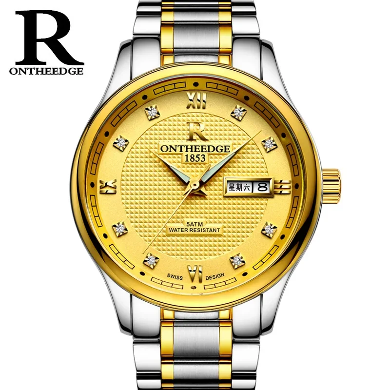 Luxury Ultra-thin Waterproof Stainless Steel Belt Quartz Men's and Women's Watches Genuine Belt Student Clock Relogios Masculino