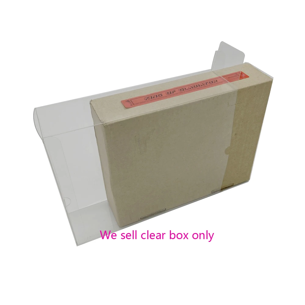 

Transparent clear PET cover For SNK MVS game card storage display box collect protective case