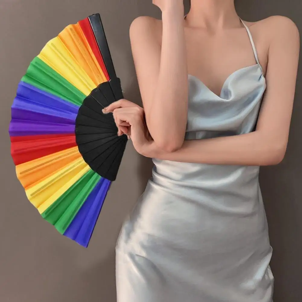Rainbow Folding Fan For Women/Men