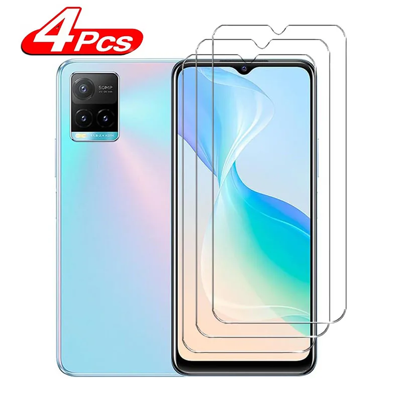 

2/4Pcs HD Tempered Glass For Vivo Y21 Y12A Y15A Y21S Y17 Y19 Y20A Y20G Y22 Y30G Y31 Y31s Screen Protector Glass