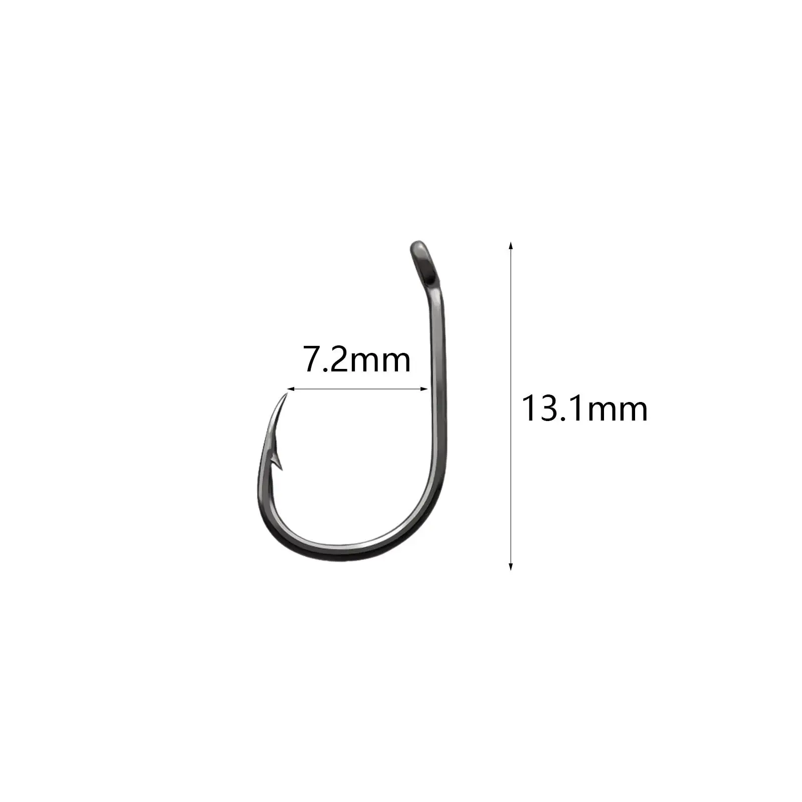 50x Barb Curved Fly Fishing Hooks Versatile Fishing Tackle Accessories Heavy Duty Supplies Fishing Tools Equipment for Dry Flies