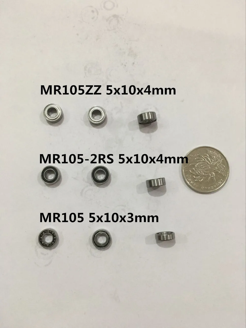 10 Cuscinetti A Sfera MR105ZZ 5x10x4 Mm | Doppia Schermatura | ABEC 3 | Per Auto RC, Skate, Stampanti 3D
