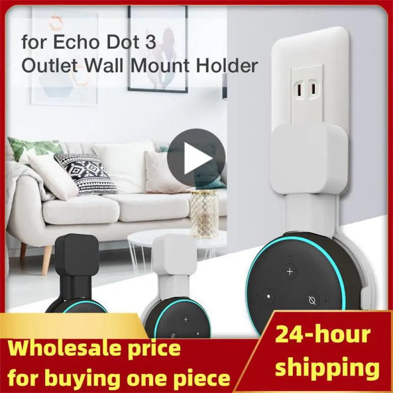 Supporto Per Montaggio A Parete Echo Dot, Supporto Per Altoparlante Accessori Salvaspazio Gestione Cavi Incorporati Per Altoparlante Echo Dot 3 Spina 