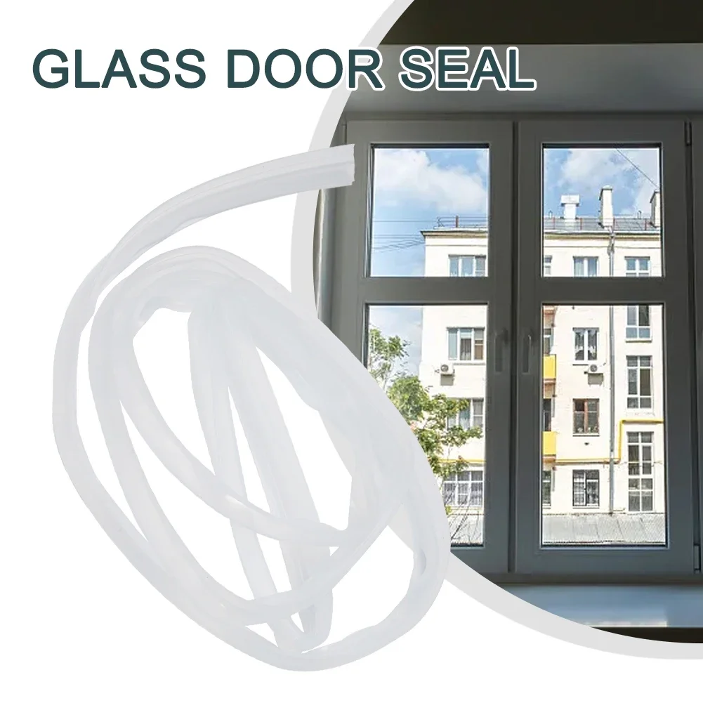 Silicone Seal Strip 2M 6/8/10/12mm Screen Door Bathroom Shower Water Door Draft Blocker Acoustic Insulation Strip