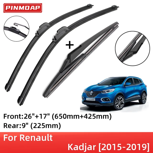 Für Renault Kadjar 2015-2019 Vorne Hinten Wischer Klingen Pinsel Cutter  Zubehör J Haken 2015 2016 2017 2018 2019 - AliExpress