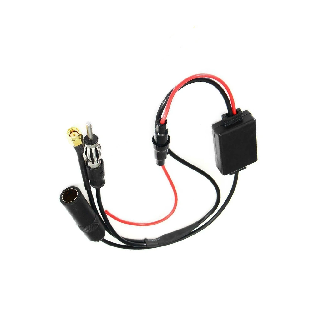 

Portable Car Radio Amplifier Vehicle Aerial Amp Cable Automotive Modification