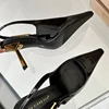 2025 Women Shoes Pumps Sandals Spring Fashion Pointed Toe Slingbacks Female Footwear Summer Ladies Shallow Shoes High Heels 3