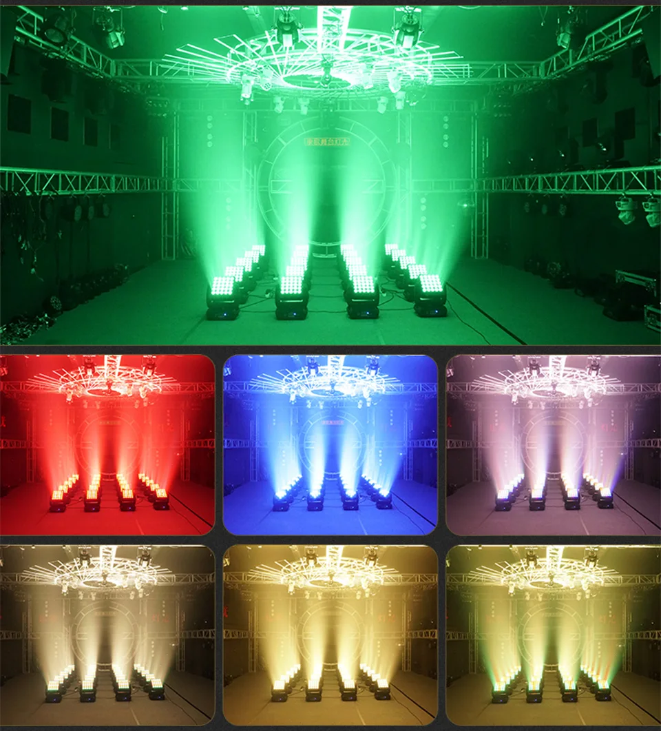 LED 25pcs Matrix Moving Head Light Stage Fixed Pattern Strobe Light 4in1 Concert