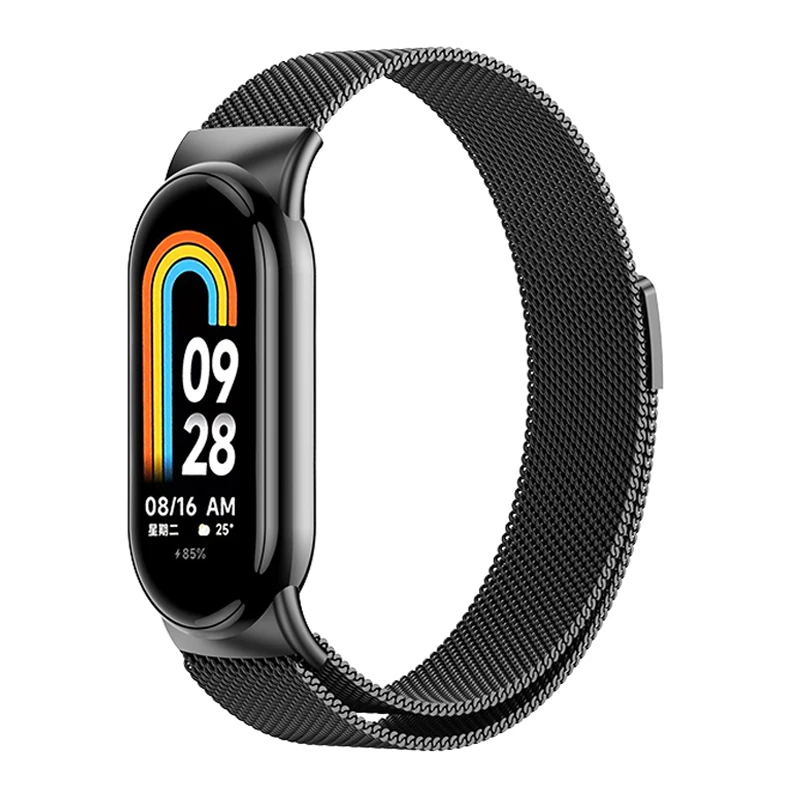 حزام ساعة ميلانيزي لساعة Xiaomi mi band 9 من الفول...