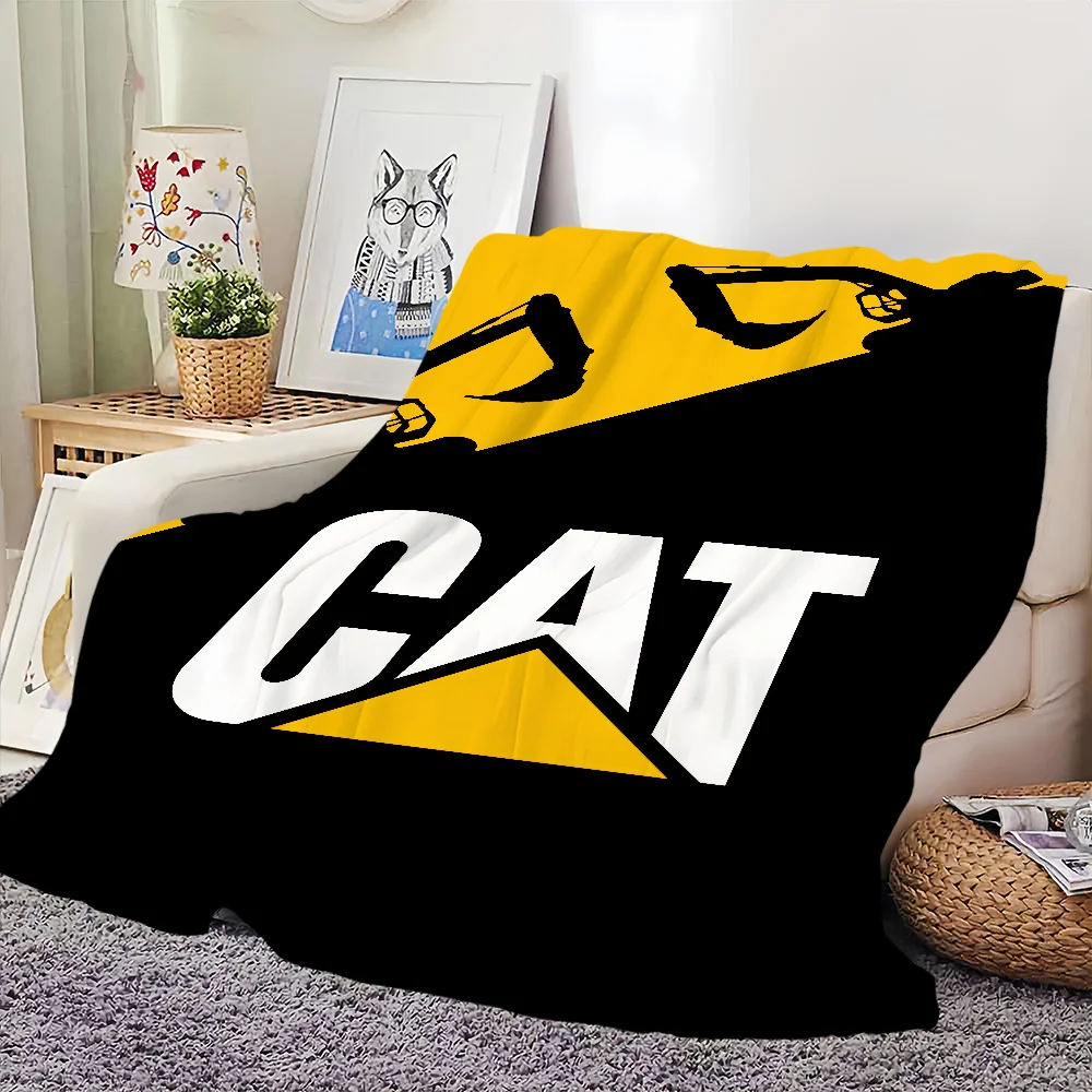 Four seasons warm soft plush blanket C-CaterpillarS design for sofa cool living room C-CATs office bedroom travel gift Flannel 5