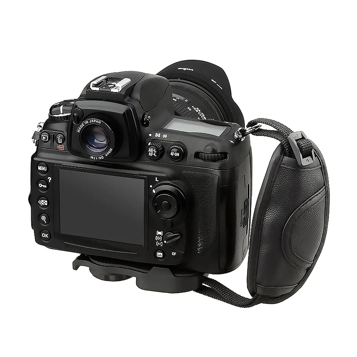 PU 카메라 핸드 그립 (조절 가능한 스트랩 및 마이크로파이버 패딩 포함) DSLR 후지 스테빌라이징 촬영 그립용