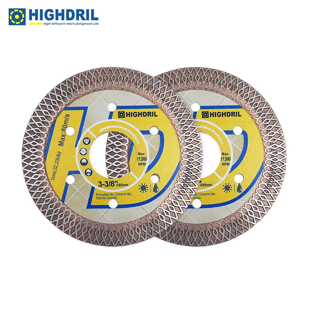4 Inch Diamond Blade HIGHDRIL Tile Diamond Saw Blades, 2 Pcs Cutting ...