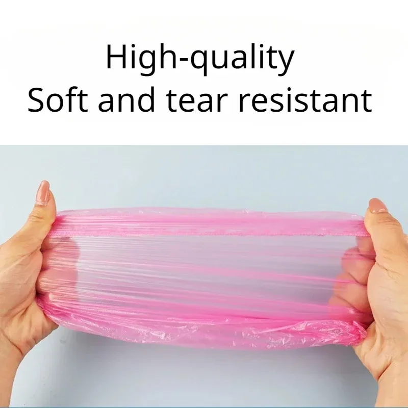 100/200pcs Disposable Shower Cap Covers Bathroom Accessories Transparent and Waterproof Disposable Hair Caps Bathroom Products 4