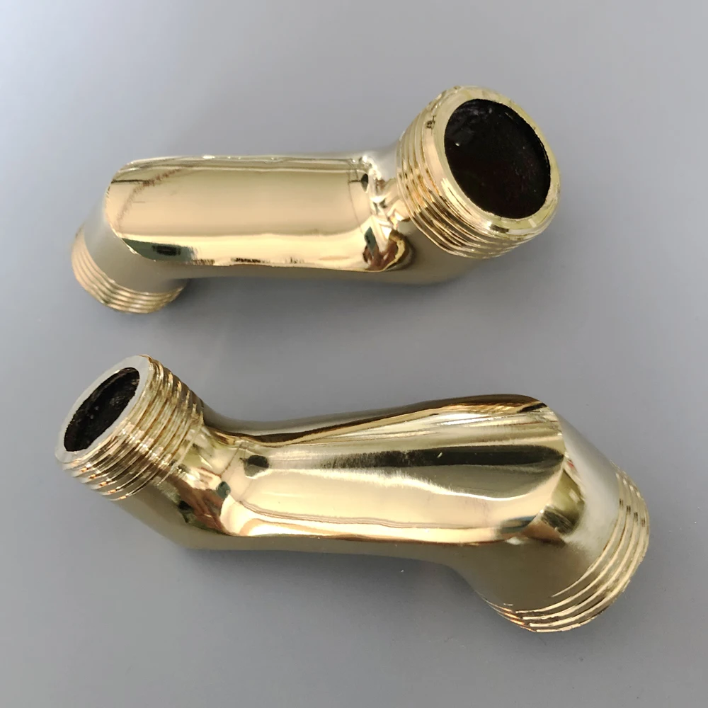 Bathroom Accessory Golden Brass Claw Foot Wall Mounted Bath Tub Rain Shower Faucet Adjustable Adapter Swing Arms zba179