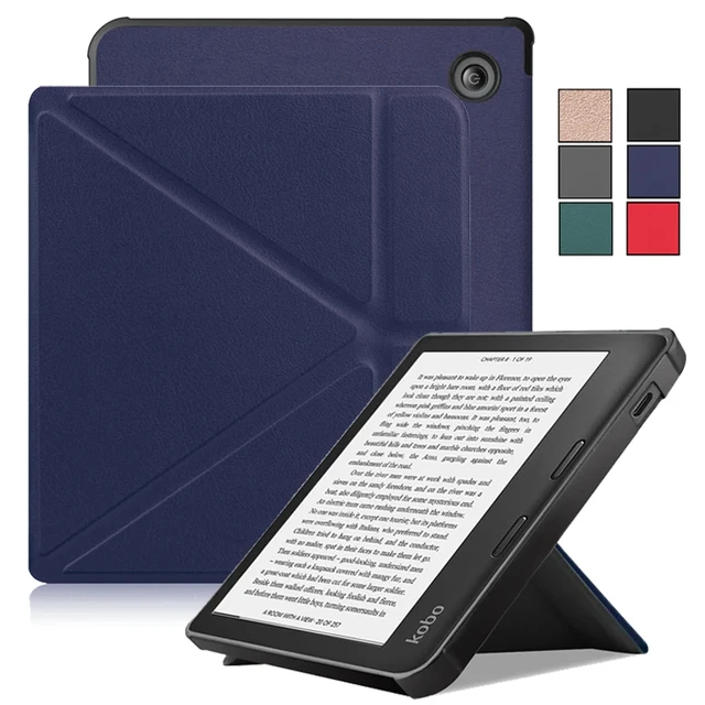 Smart Cover For Funda Kobo Libra 2 Case PU Leather TPU Back Fold Stand  Protective Cover for Kobo Libra 2 Case With Sleep / Wake - AliExpress