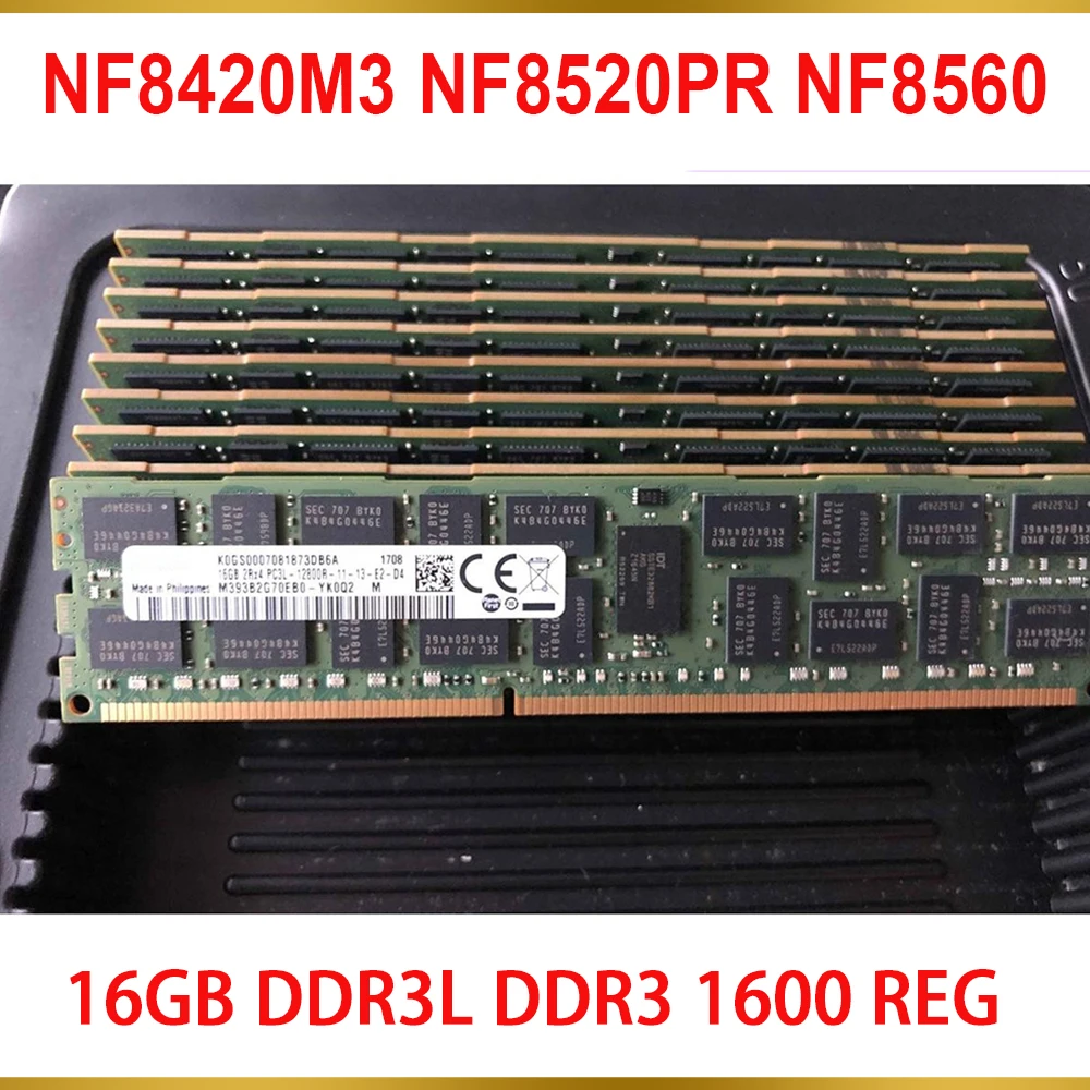 1 Pcs Server Memory RAM For Inspur Dedicated 16GB DDR3L 16G DDR3 1600 REG NF8420M3 NF8520PR