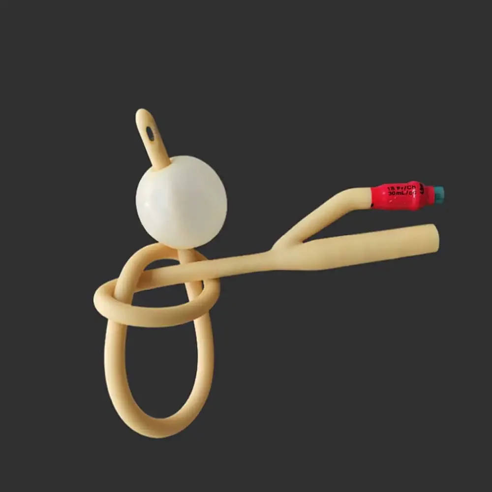5pcs Medical Latex Catheter With Soft Valve Disposable Sterile Male Urethral Masturbation 2 Way Urinay Catheter 8FR-22FR