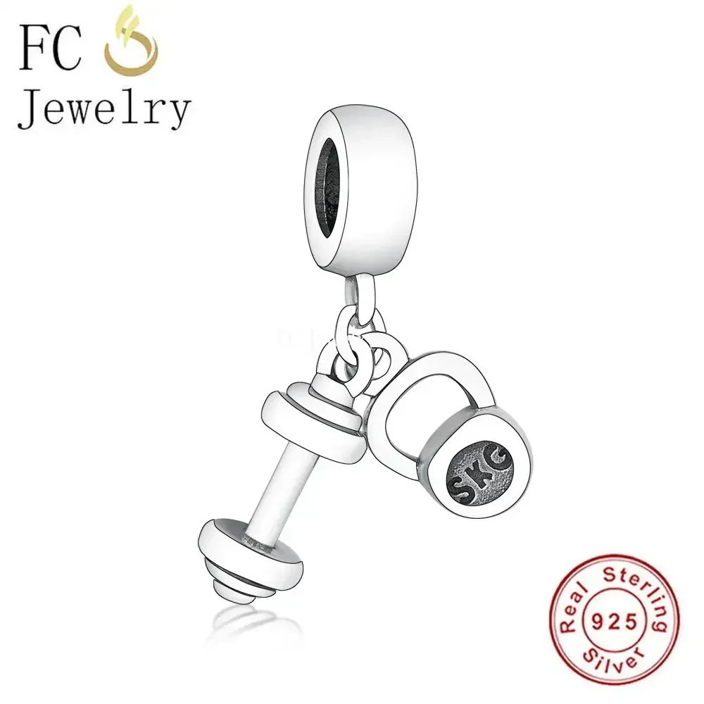 Fit Original Pan Charms Bracelet 925 Silver Profession Hobby Sport Cook Rock Muisc Makeup Game Fitness For Making Berloque 3