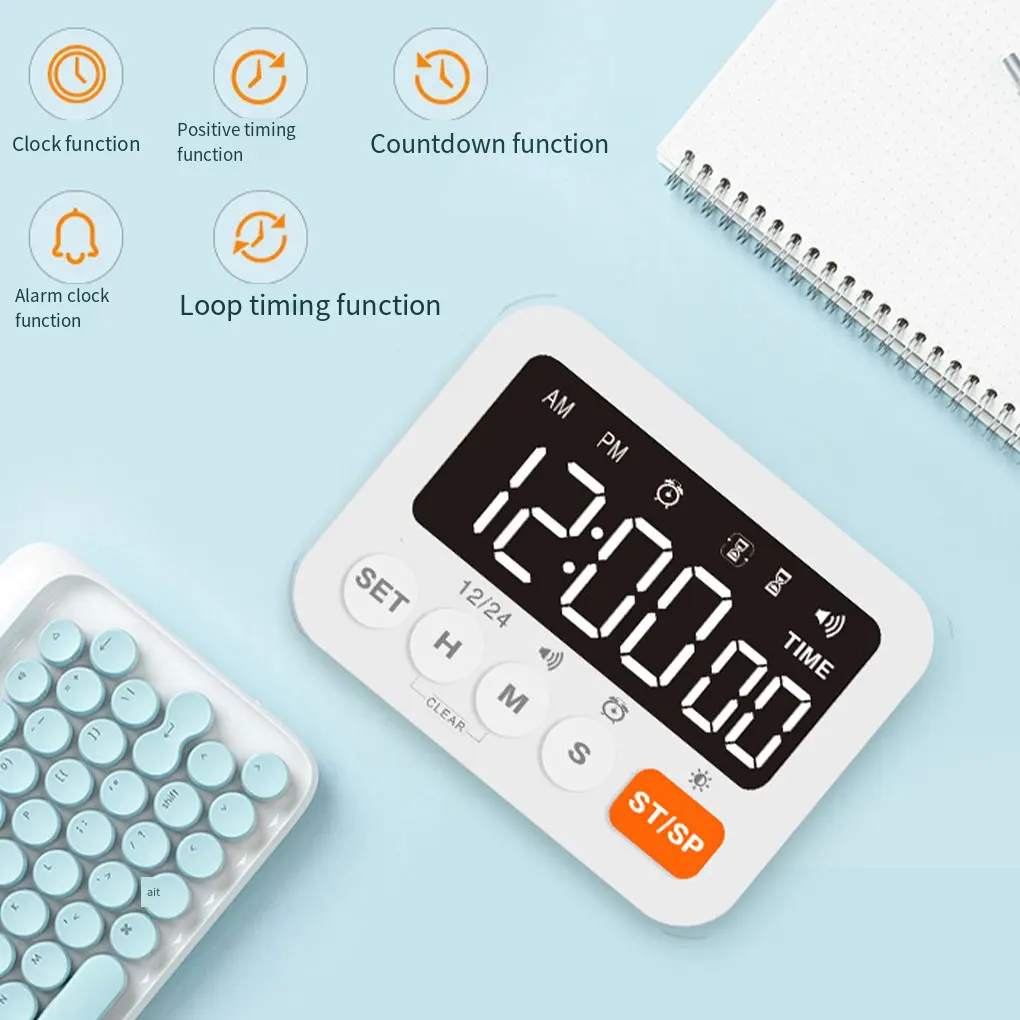 

Cooking Timer Digital Alarm Countdowns Baking Grilling Timers Screen