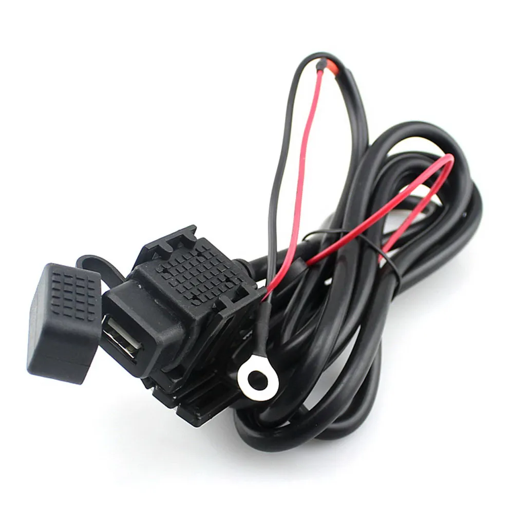 인라인 방수 USB 오토바이 소켓이 있는 전원 공급 소켓 5V 2.1A USB 전..