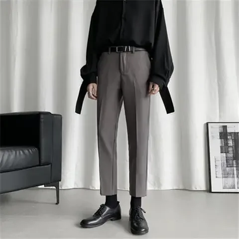 thumbnail image 1 of Pantalones de negocios elásticos para hombre Pantalones de traje elásticos para hombre Pantalones rectos Sastrería social Nuevo en verano 2024 Formal Chino Homme Up, 1 of 5