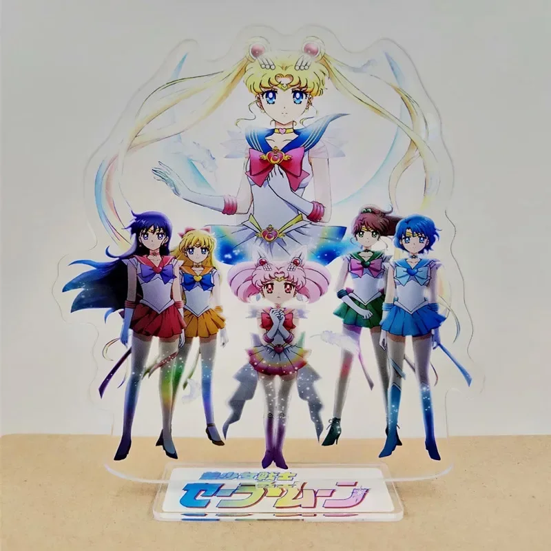 Anime Giapponese Sailor Moon Tsukino Usagi Periferiche Anime Doll Toys Acrilico Standing Sign Garage Kit Decorazione Regalo