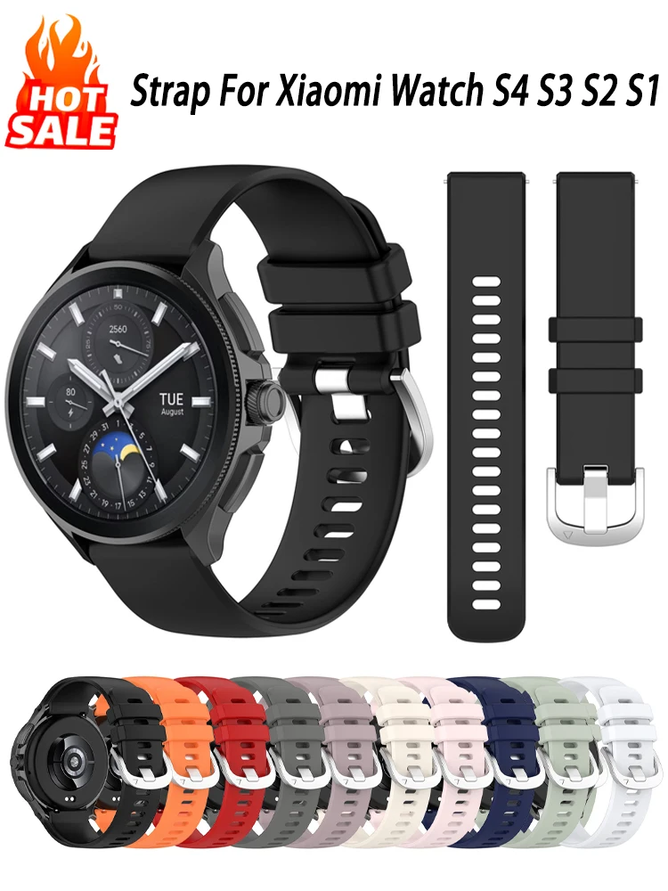 Silicone Sport Color Watch Strap - 22mm Watch Band Bracelet