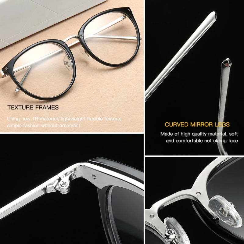 Eyeglasses Frames Eyewear Frames Women Glasses Fashion Eyeglasses Fashion Optical Eyeglasses Frame myopia Full Rim Metal Women Spectacles Eye glasses Oculos de Grau Eyewear Prescription Eyewear