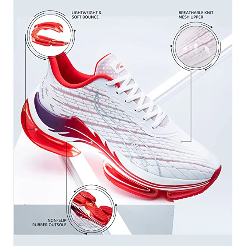 ONEMIX Air Cushion Running Shoes for Women Summer Lightweight Mesh Surface Breathable Sneakers Outdoor Fitness Sport Shoes running shoes,women sneakers