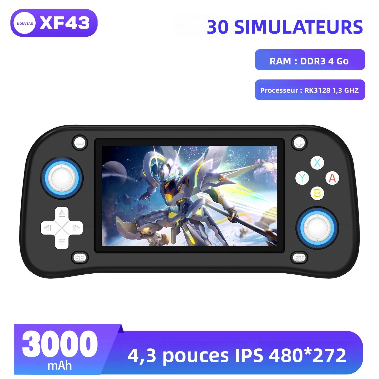 Linux-systeem, IPS-scherm, draagbaar, 64 GB of 128 GB, games, handheld game-videospeler, console_voghion.com