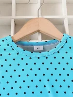 Robe à manches longues pour filles, imprimé Dots & Kitty, robe décontractée douce pour tous les jours, fête, cadeaux, printemps et automne 3