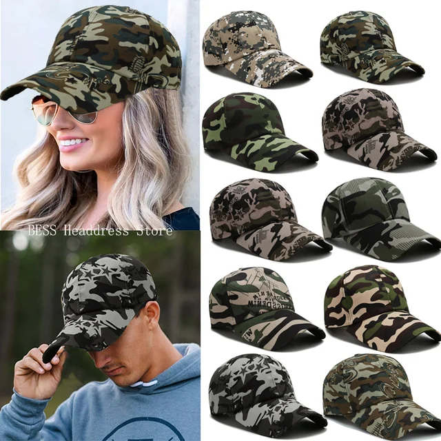 2023 New Camo Baseball Cap Men Summer Mesh Cap Tactical Camouflage Outdoor Climbing Hunting Camo Summer Baseball Cap&Hat 1