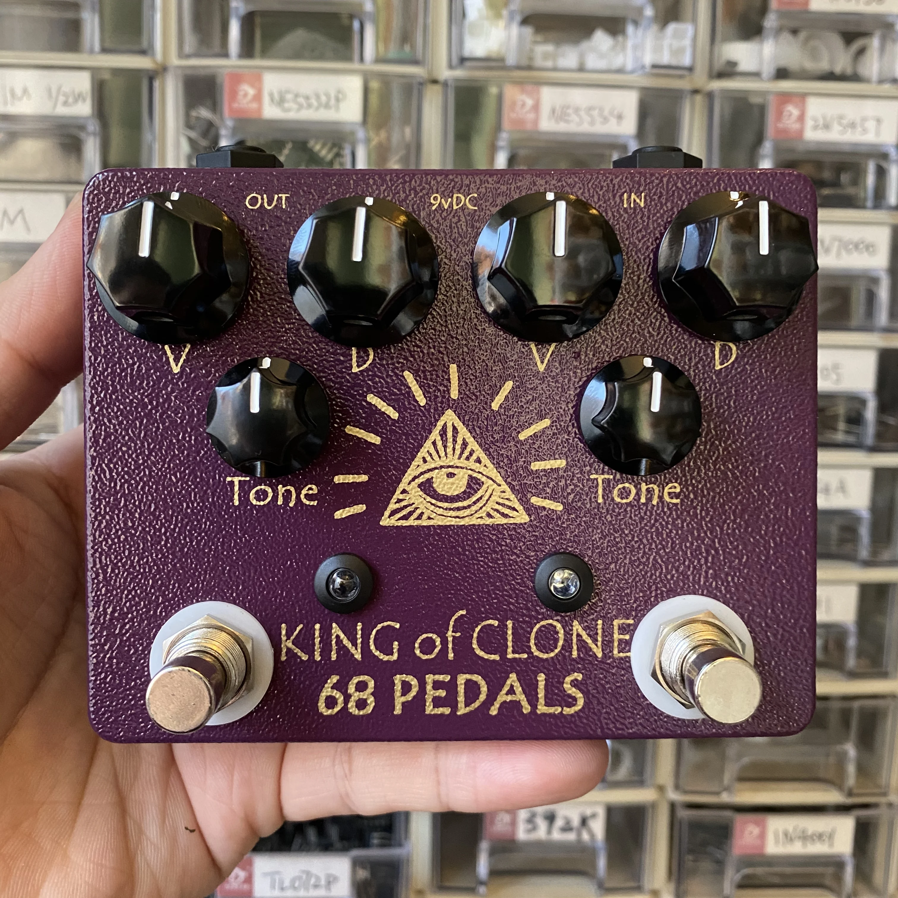 

New 68pedals King of Clone Overdrive Stompbox Analog Man King of Tone