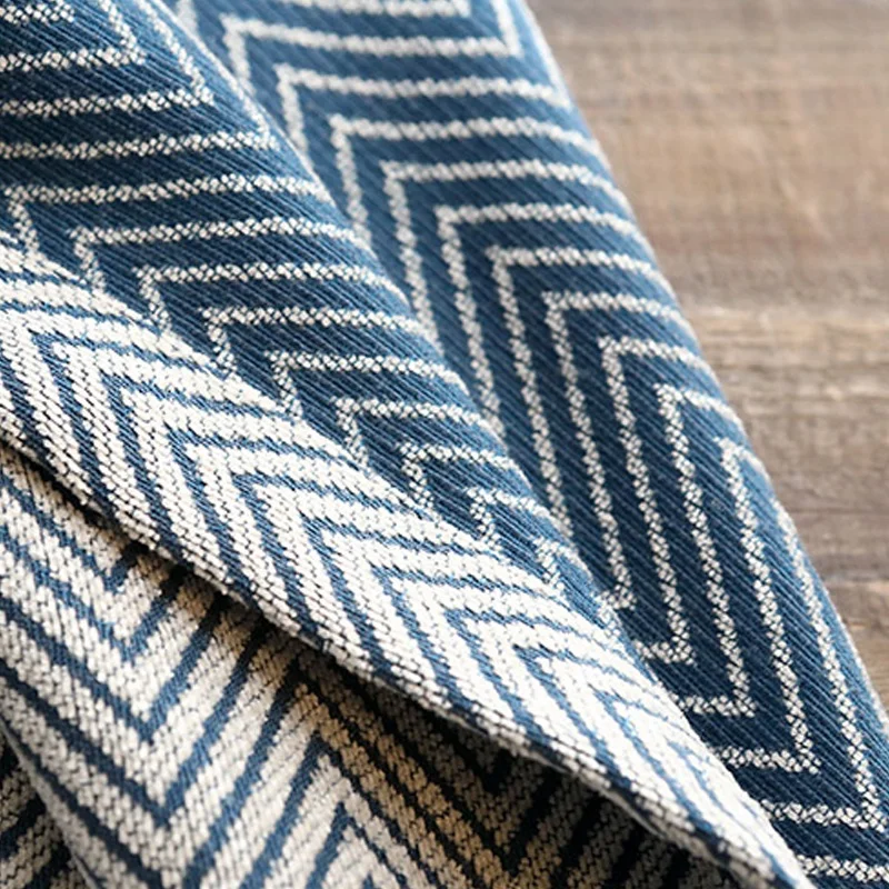thumbnail image 1 of Modern Light Luxury Curtains for Living Room Chenille Herringbone Pattern Cortina High Weight High Shading Curtain Window Custom, 1 of 5