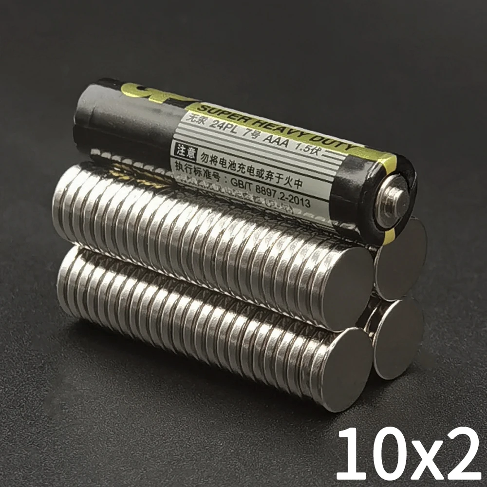 Neodymium Magnets 10/20/50Pcs 10x2 Super Strong Magnet 10mm X 2mm Round Magnetic NdFeB Neodymium magnet N35 Powerful Disc imanes 10*2