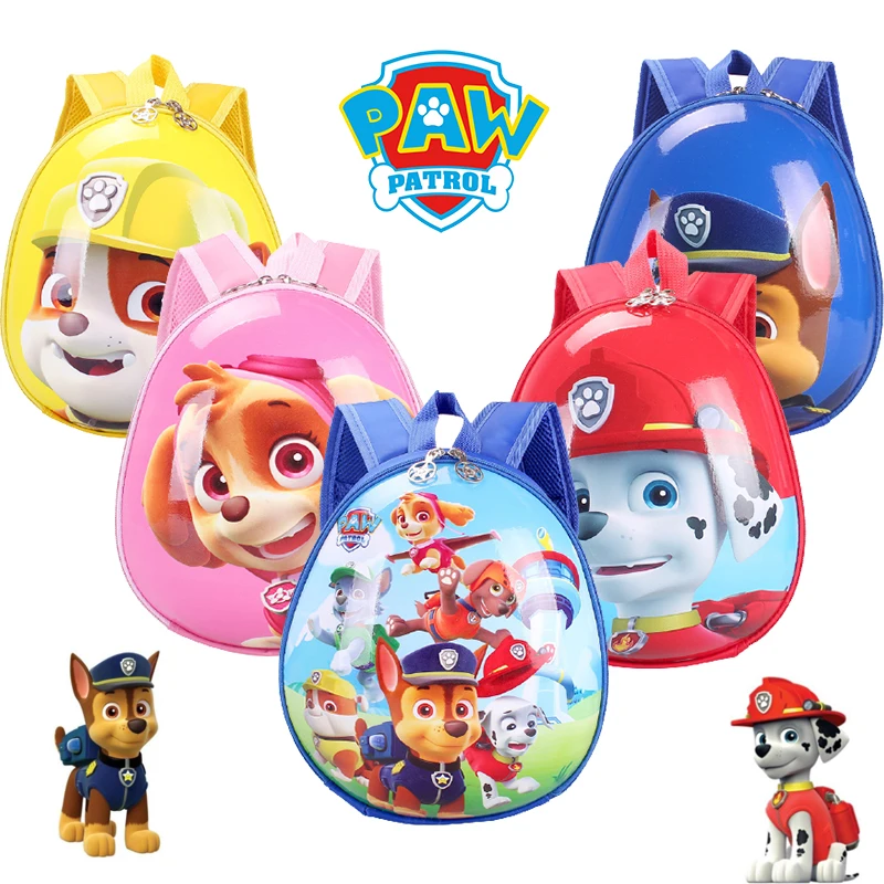 Paw Patrol Marshall Borsa Da Scuola Per Bambini 13 Pollici Anime Grande Capacità Chase Ryder Baby Kindergarten Cartoon Eggshell Backpack