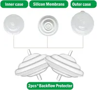 Backflow Protector and Tubing Compatible with Spectra S1 Spectra S2 Spectra 9 Plus Breast Pumps, Spectra Breast Pump Replacement 2