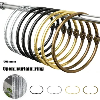 ห่วงม่านอาบน้ำแบบหนีบ 5-30 ชิ้น ตะขอโลหะคุณภาพสูงสำหรับการปรับปรุงห้องน้ำอย่างรวดเร็ว ไม่ต้องใช้เครื่องมือ 2